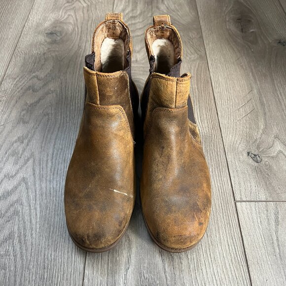 UGG Bonham Chelsea boots size US 8 Brown Distressed Leather EU 39 - Picture 3 of 7